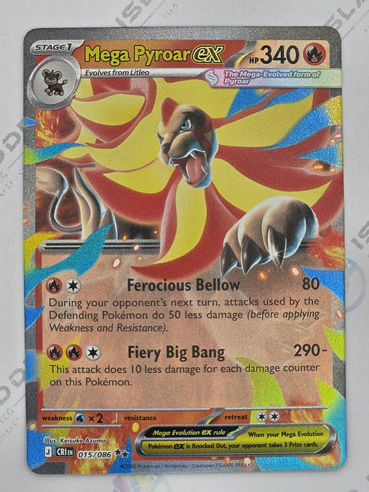 Mega Pyroar ex - Chaos Rising - 015/086