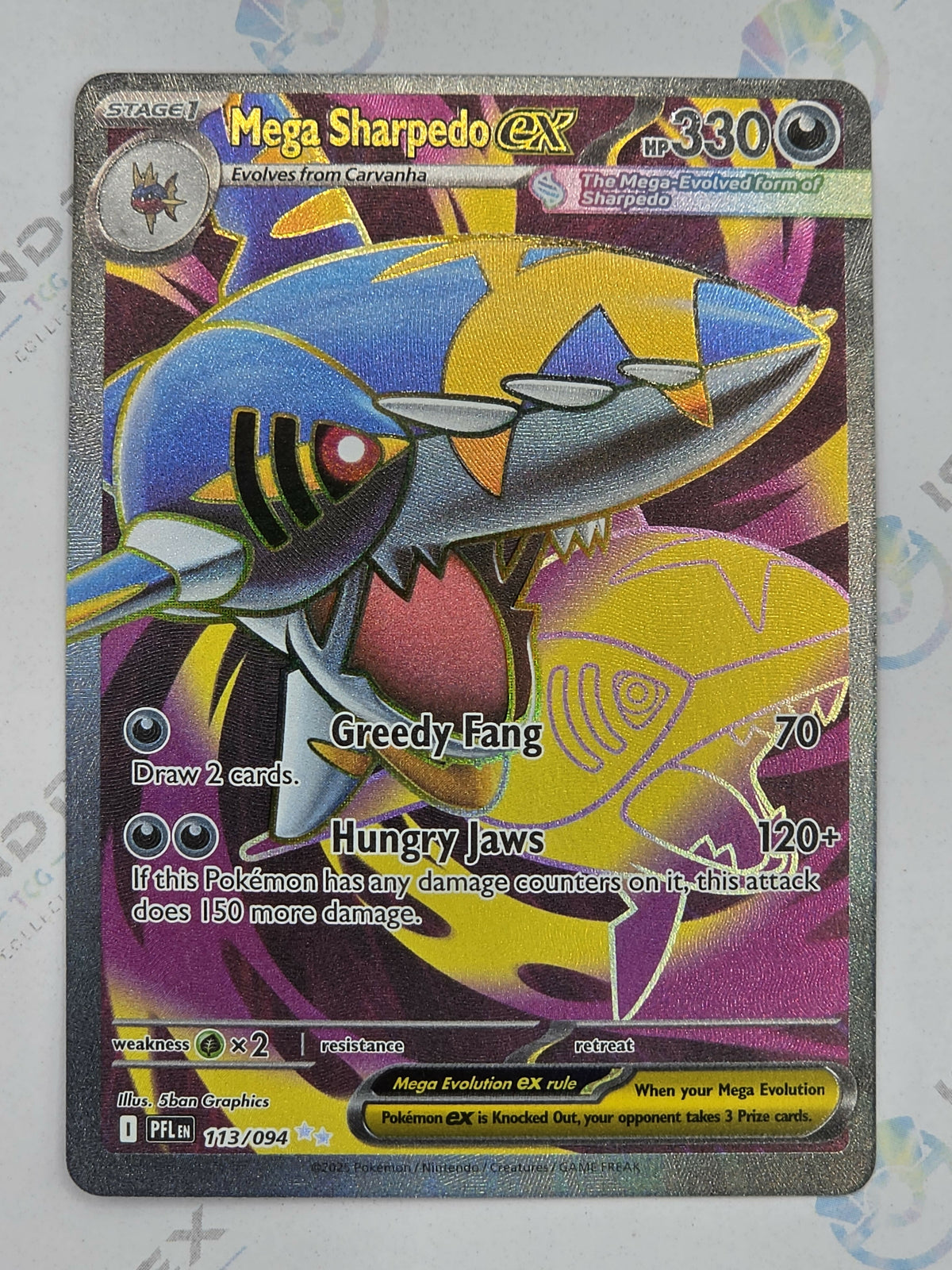 • Mega Sharpedo ex - Phantasmal Flames - 113/094