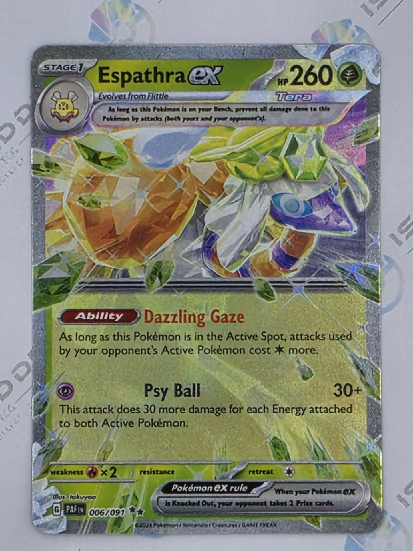 Espathra ex - Paldean Fates - 006/091