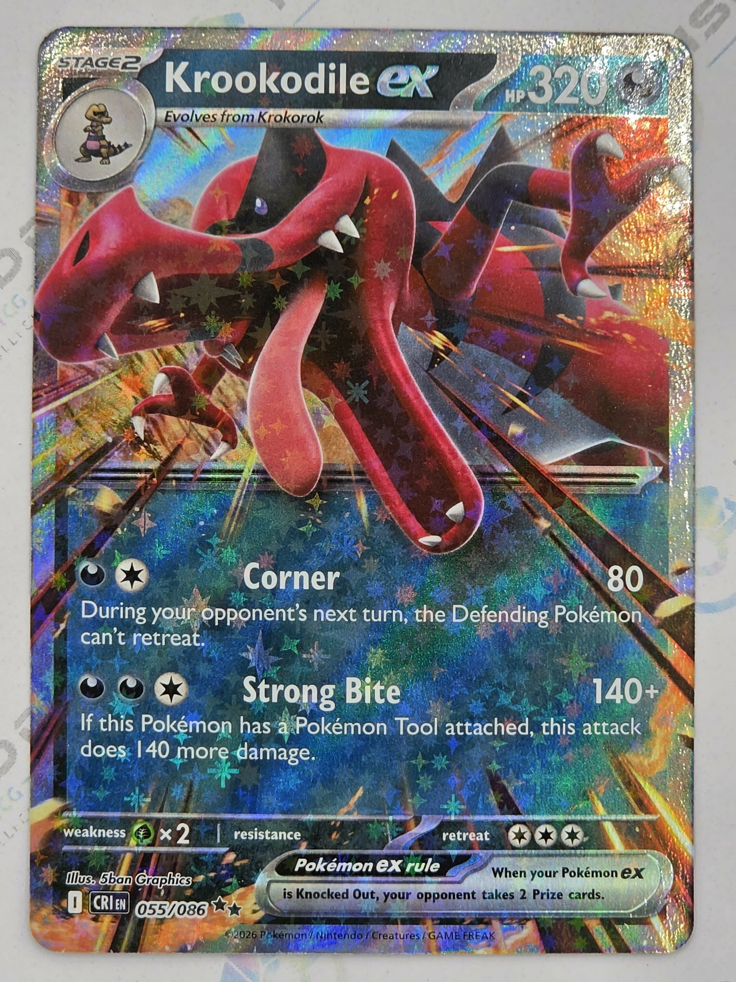 Krookodile ex - Chaos Rising - 055/086