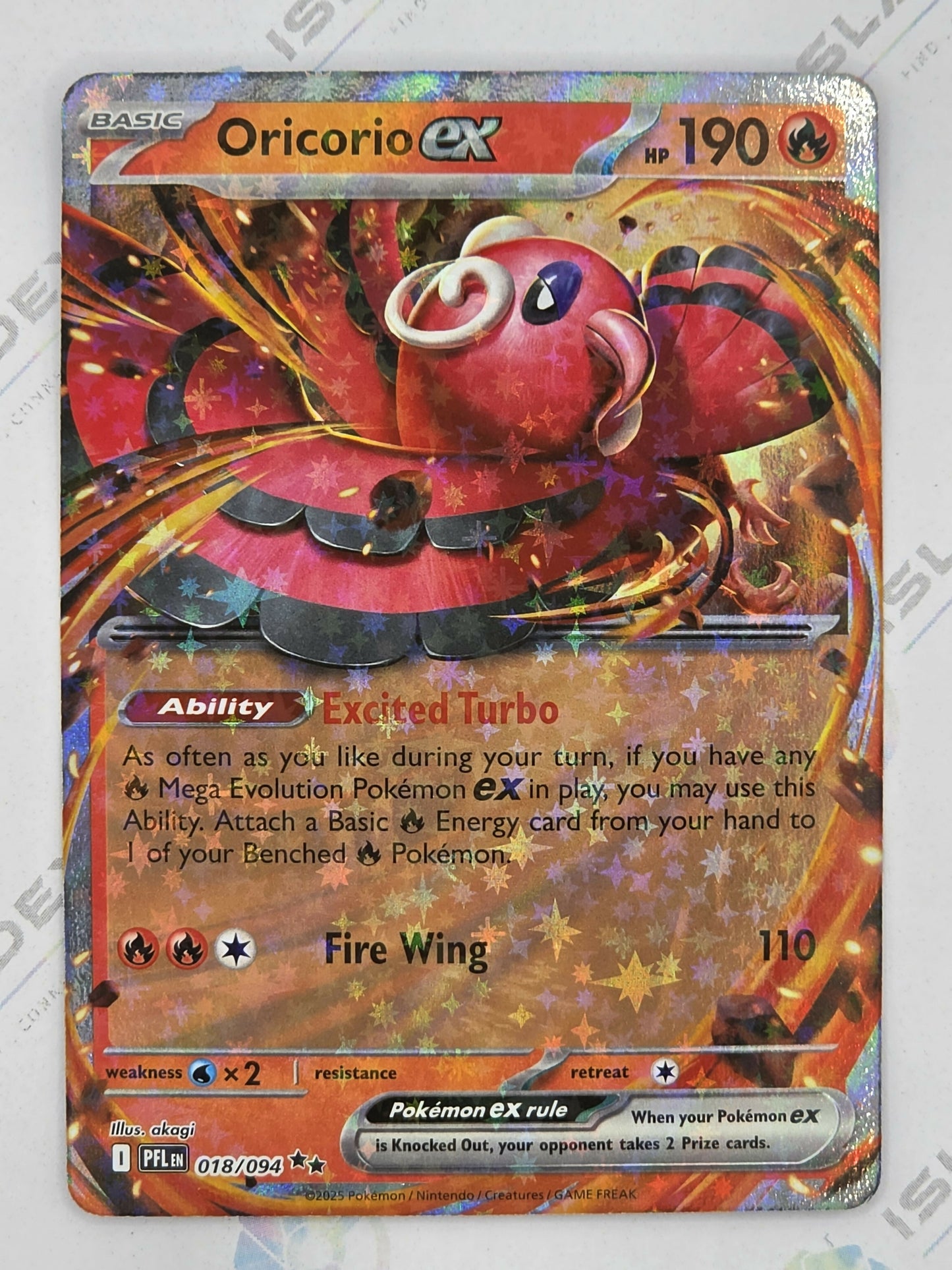 Oricorio ex - Phantasmal Flames - 018/094