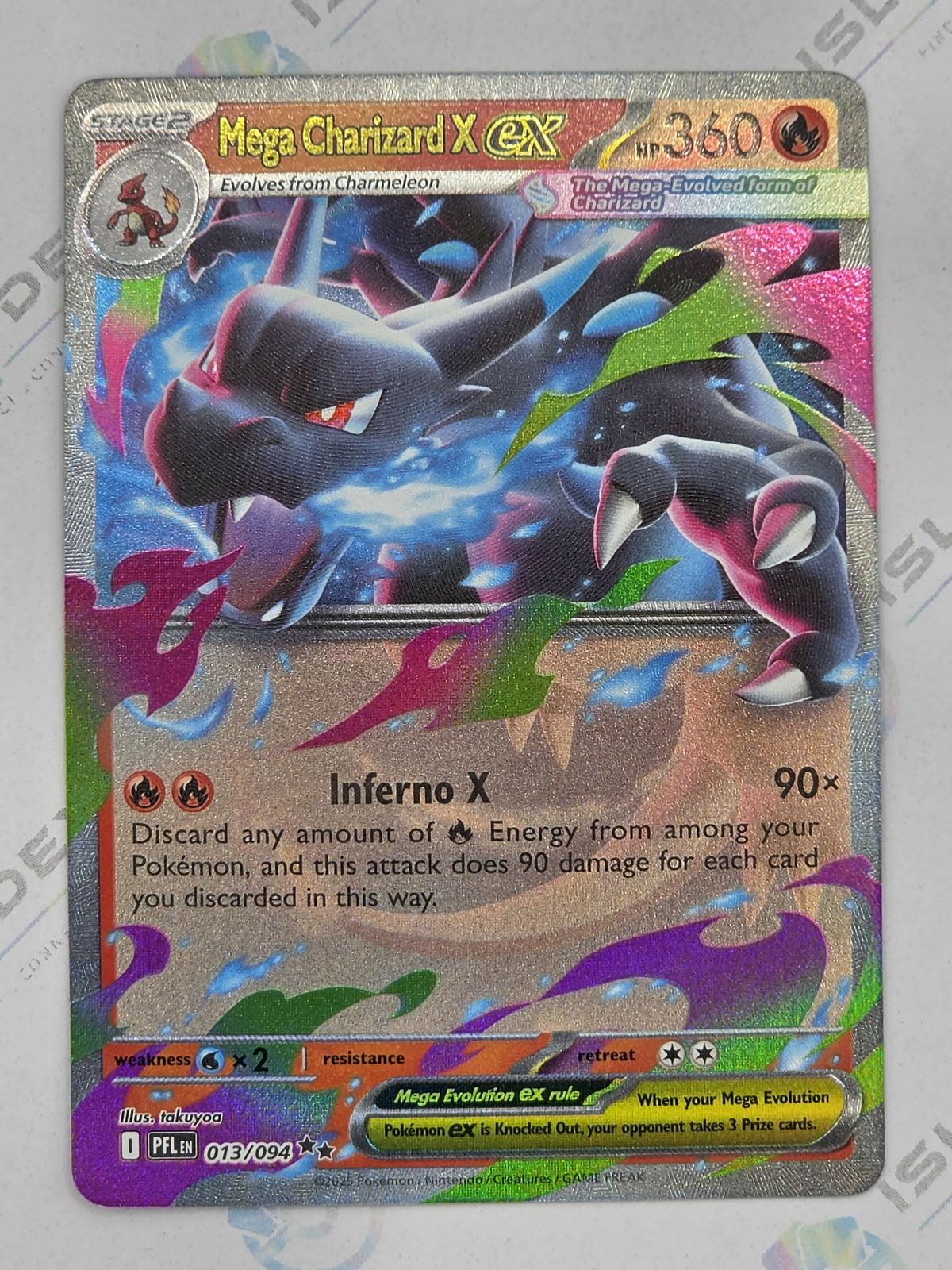 Mega Charizard X ex - Phantasmal Flames - 013/094