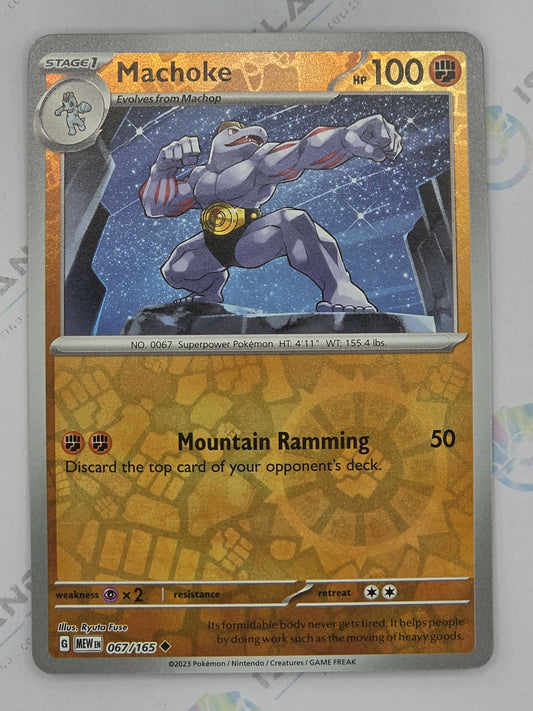 Machoke - 151 - 067/165 (Reverse Holo)