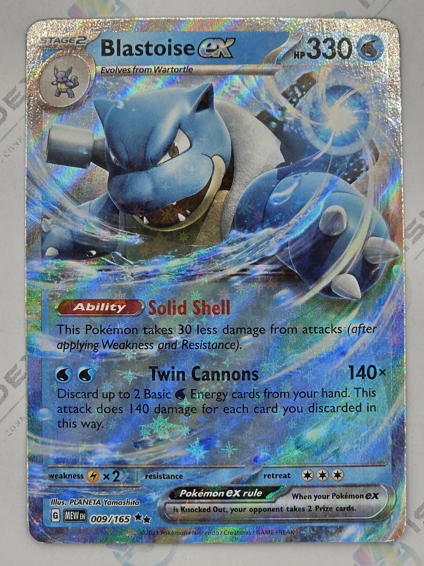Blastoise ex - 151 - 009/165