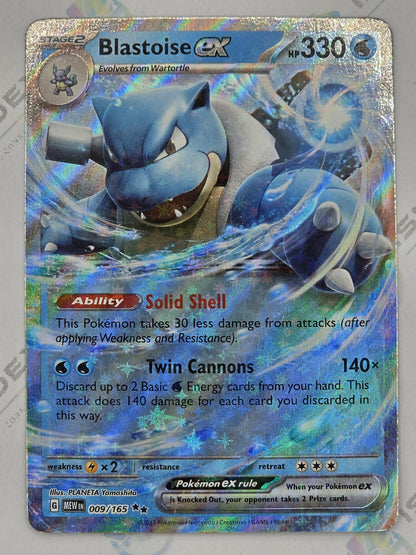 Blastoise ex - 151 - 009/165
