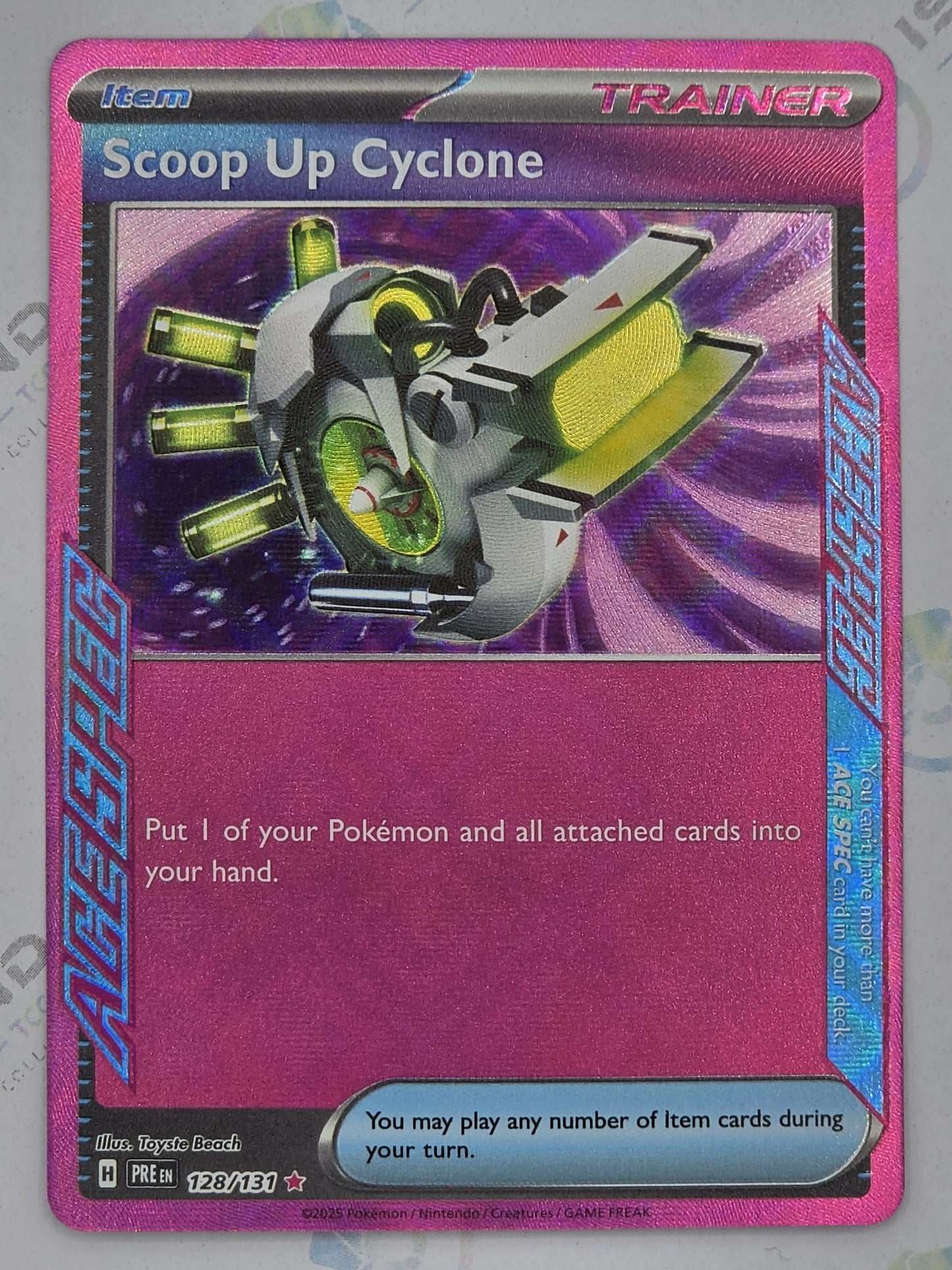 Scoop Up Cyclone - Prismatic Evolutions - 128/131 (Ace Spec)