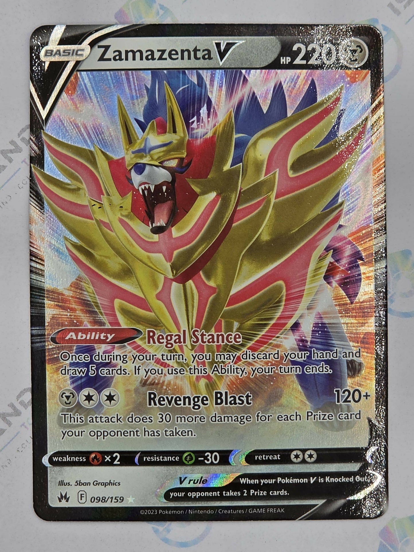 Zamazenta V - Crown Zenith - 098/159