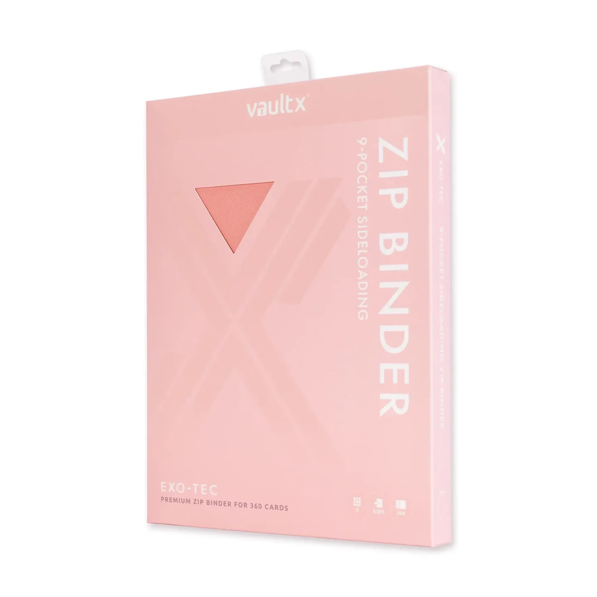 VaultX 9-Pocket Zip Binder - Just Pink